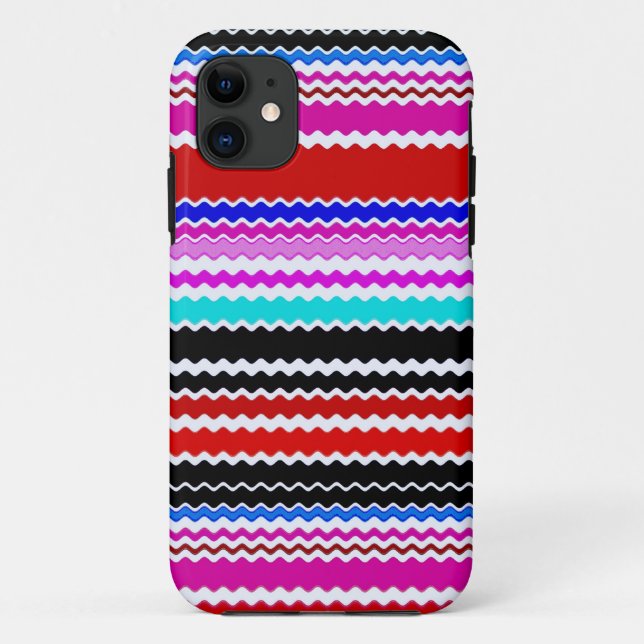 Colourful Chevron Striped Pattern 2 Case-Mate iPhone Case (Back)