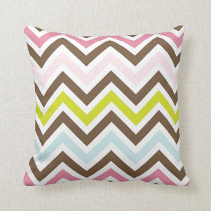 Colourful Chevron Stripes Cushion
