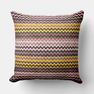 Colourful Chevron Stripes Leather Look #33 Cushion