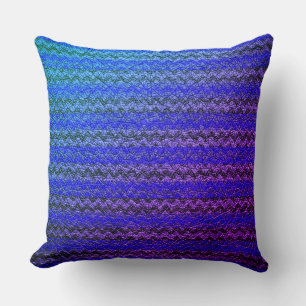 Colourful Chevron Stripes Leather Look #59 Cushion