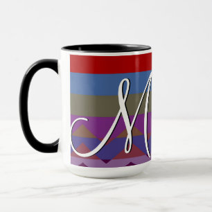 Colourful Chevron Stripes Pattern #4 Mug