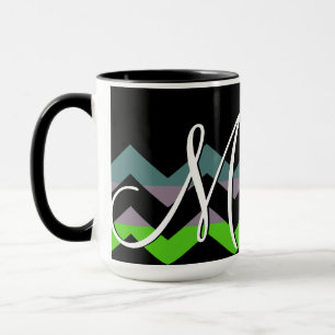Colourful Chevron Stripes Pattern #6 Mug