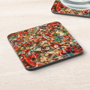 Colourful Chewed Gum Coaster