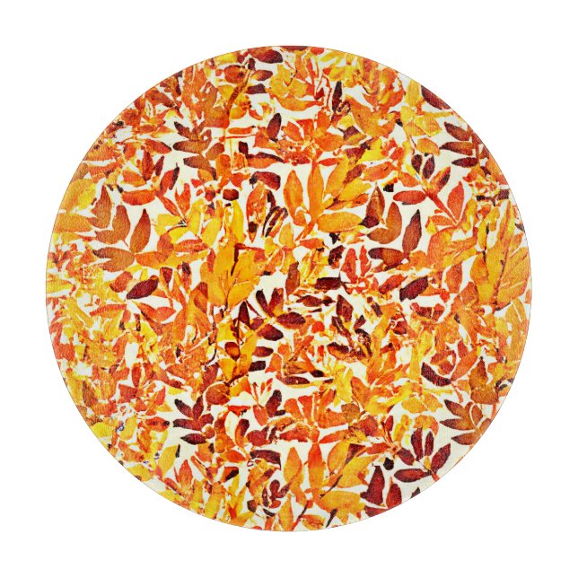 Colourful Chic Chroma Canopy Stylish Foliage Cutting Board (Front)