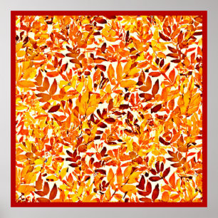 Colourful Chic Chroma Canopy Stylish Foliage Poster