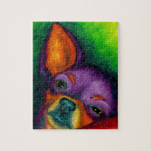 Colourful Chihuahua Jigsaw Puzzle