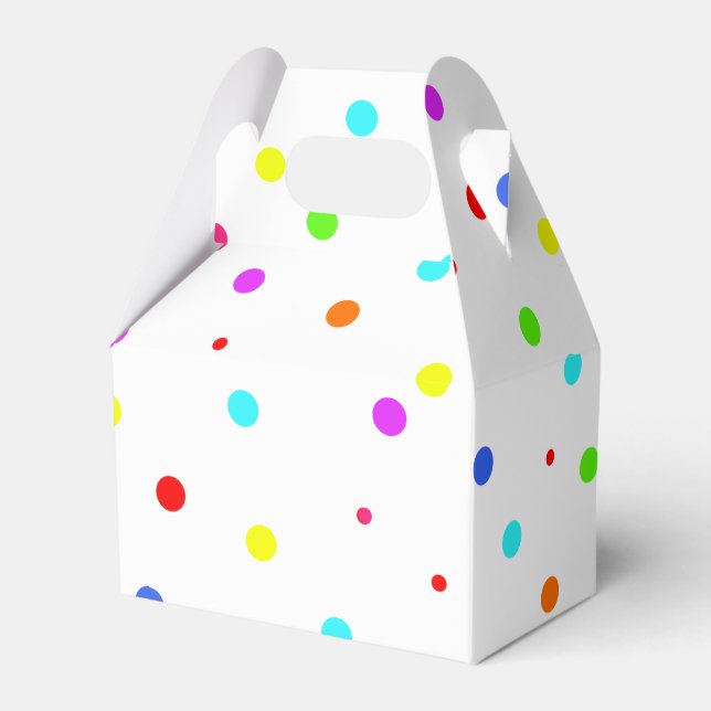 Colourful Children’s Birthday Party Favour Box (Front Side)