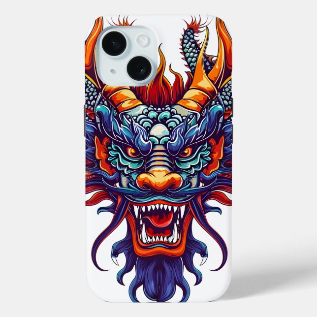 Colourful Chinese Dragon Case-Mate iPhone Case (Back)
