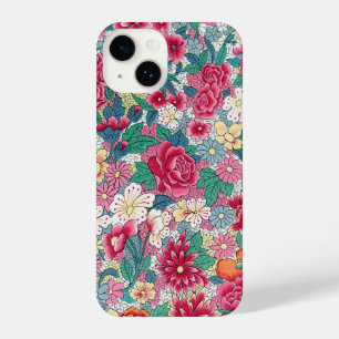 Colourful Chinese Floral Pattern iPhone 14 Case