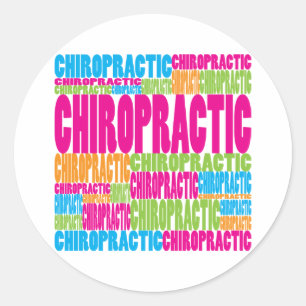 Colourful Chiropractic Classic Round Sticker