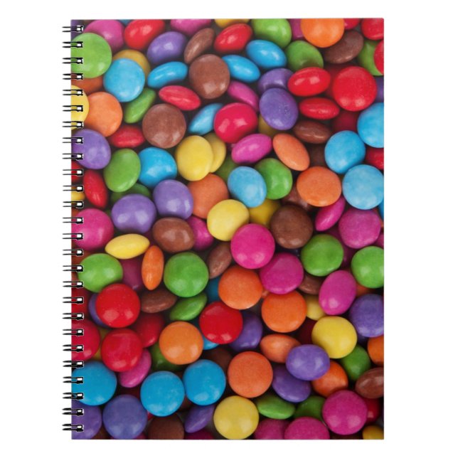 Colourful Chocolate Candies Notebook (Front)