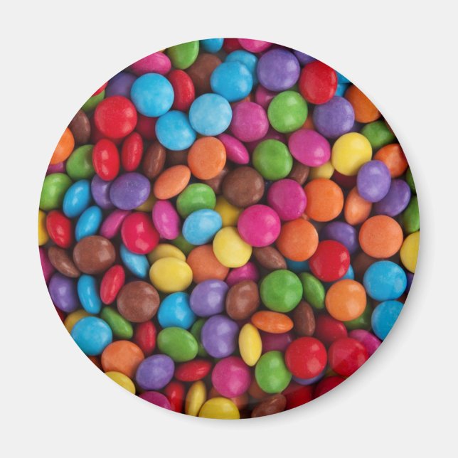 Colourful Chocolate Candy Magnet (Front)