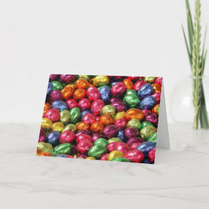 Colourful Chocolate Easter Eggs Card