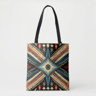Colourful Choctaw Indian tribal pattern Tote Bag