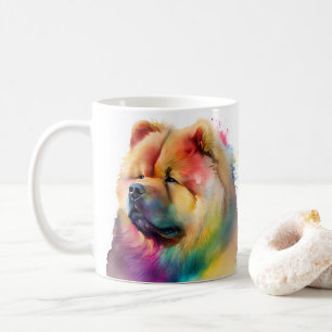 Colourful Chow Chow Dog  Pet Coffee Mug, Cup