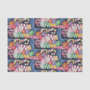 Colourful Christmas Candy Tissue Paper