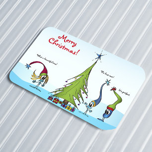 Colourful Christmas Cartoon Character Magnet