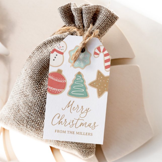 Colourful Christmas Cookie Holiday Gift Tags (Creator Uploaded)