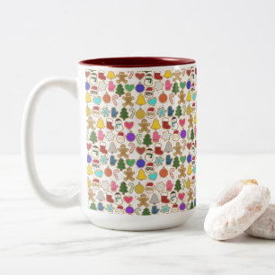 Colourful Christmas Cookies Mug