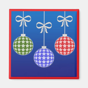 Colourful christmas decoration magnet