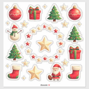 Colourful Christmas Elements Set