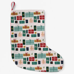 Colourful Christmas Gift Box Patterns Small Christmas Stocking