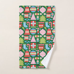Colourful Christmas Gifts Hand Towel