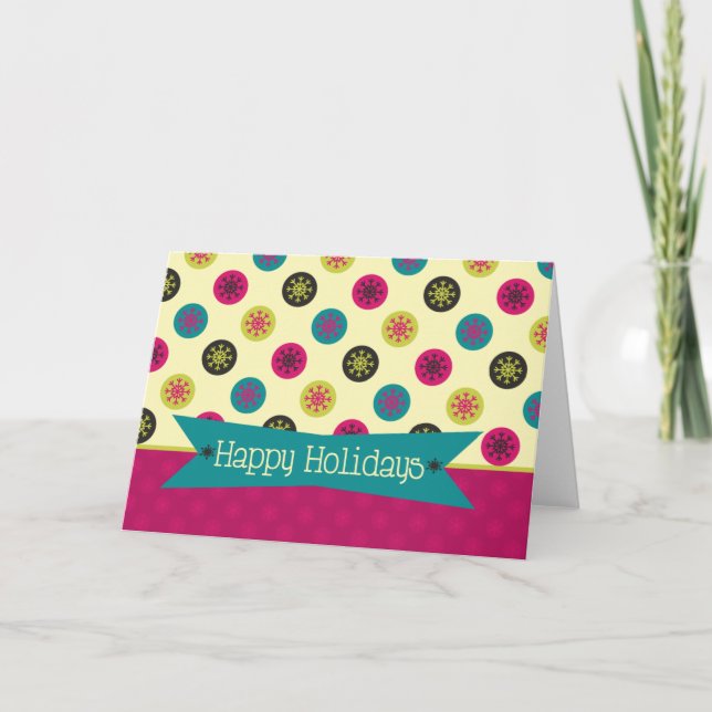 Colourful Christmas Holiday Card (Front)