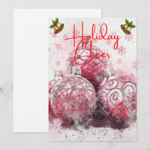 Colourful Christmas Holiday Cheer Card