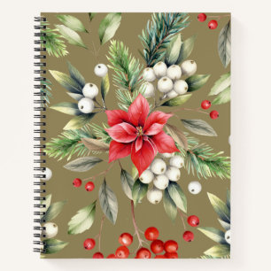 Colourful Christmas Notebook – Festive Winter Desi