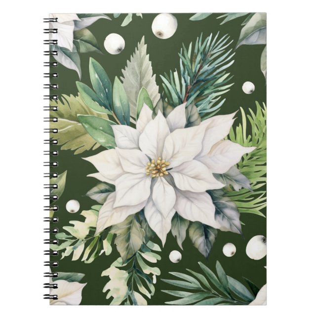 Colourful Christmas Notebook – Festive Winter Desi (Front)