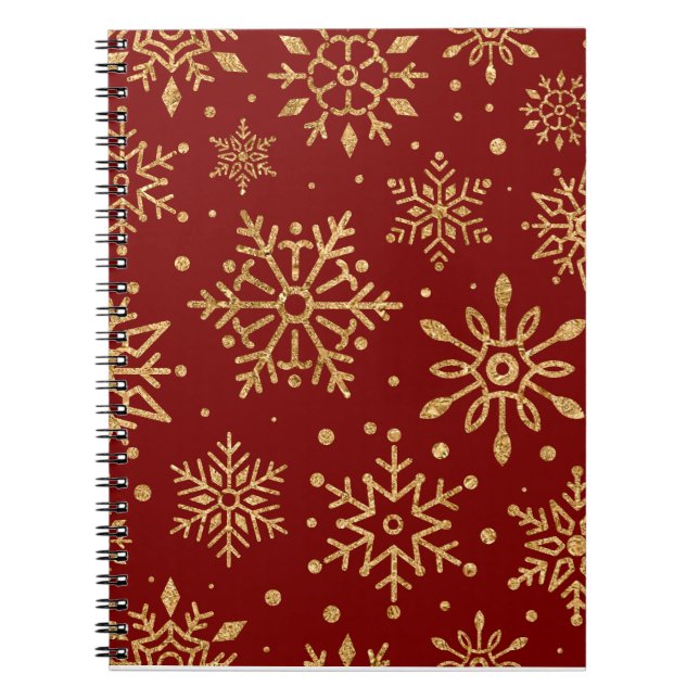 Colourful Christmas Notebook – Festive Winter Desi (Front)