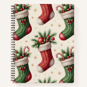Colourful Christmas Notebook – Festive Winter Desi