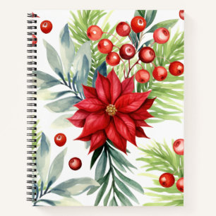 Colourful Christmas Notebook – Festive Winter Desi