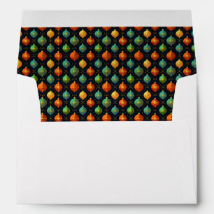 Colourful Christmas Ornaments Envelope