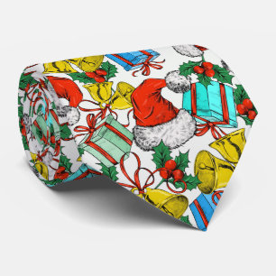 Colourful Christmas Ornaments Holidays Neck Tie
