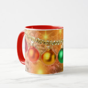 Colourful Christmas Ornaments Mug
