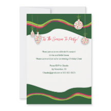 Colourful Christmas  Party invitation