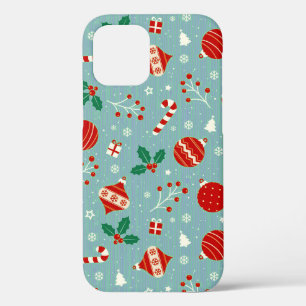 Colourful christmas pattern iPhone 12 case