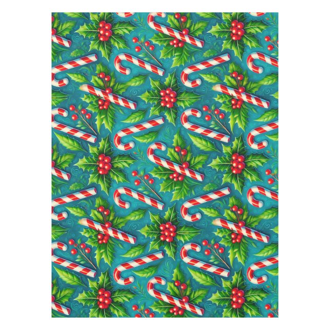 Colourful christmas pattern tablecloth (Front)