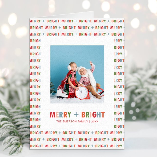 Colourful Christmas Photo Holiday Card (Colorful Christmas Photo Holiday Card
)