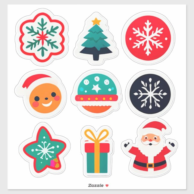 Colourful Christmas Set (Sheet)