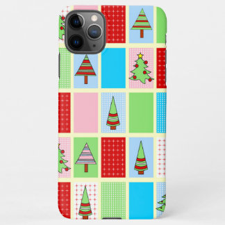 Colourful Christmas Squares iPhone 11Pro Max Case