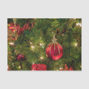 Colourful Christmas Tree and Ornaments  Tissue Paper