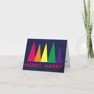 Colourful Christmas Tree Business Holiday Card