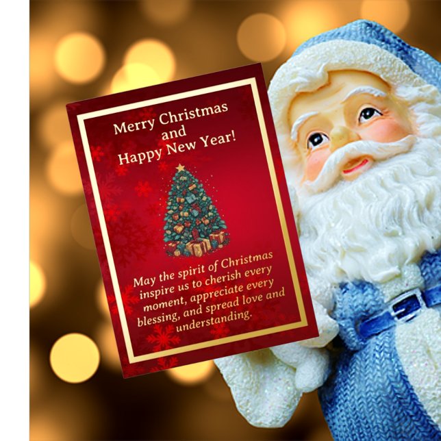 Colourful Christmas Tree Foil Card (Creator Uploaded)