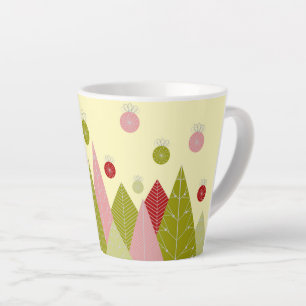 Colourful Christmas Tree Latte Mug