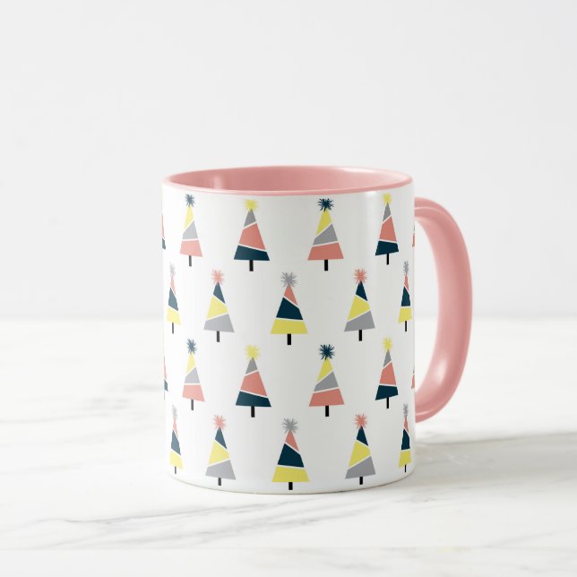 Colourful Christmas  tree pattern Mug (Front Right)