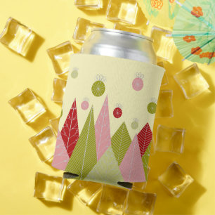 Colourful Christmas Trees Can Cooler