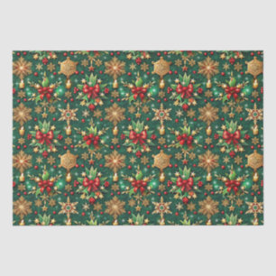 Colourful Christmas Vibe Festive Pattern Tissue Paper